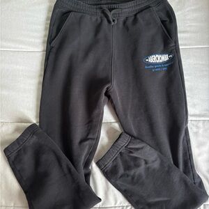Abercrombie Kids Charcoal Joggers with Blue Logo